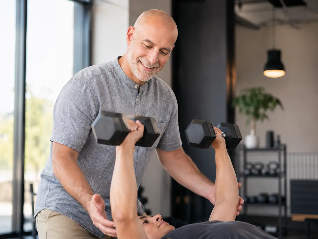 Coby as a fitness coach